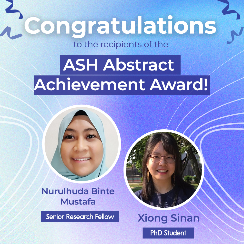 CSI Congratulates the Recipients of the ASH Abstract Achievement Award