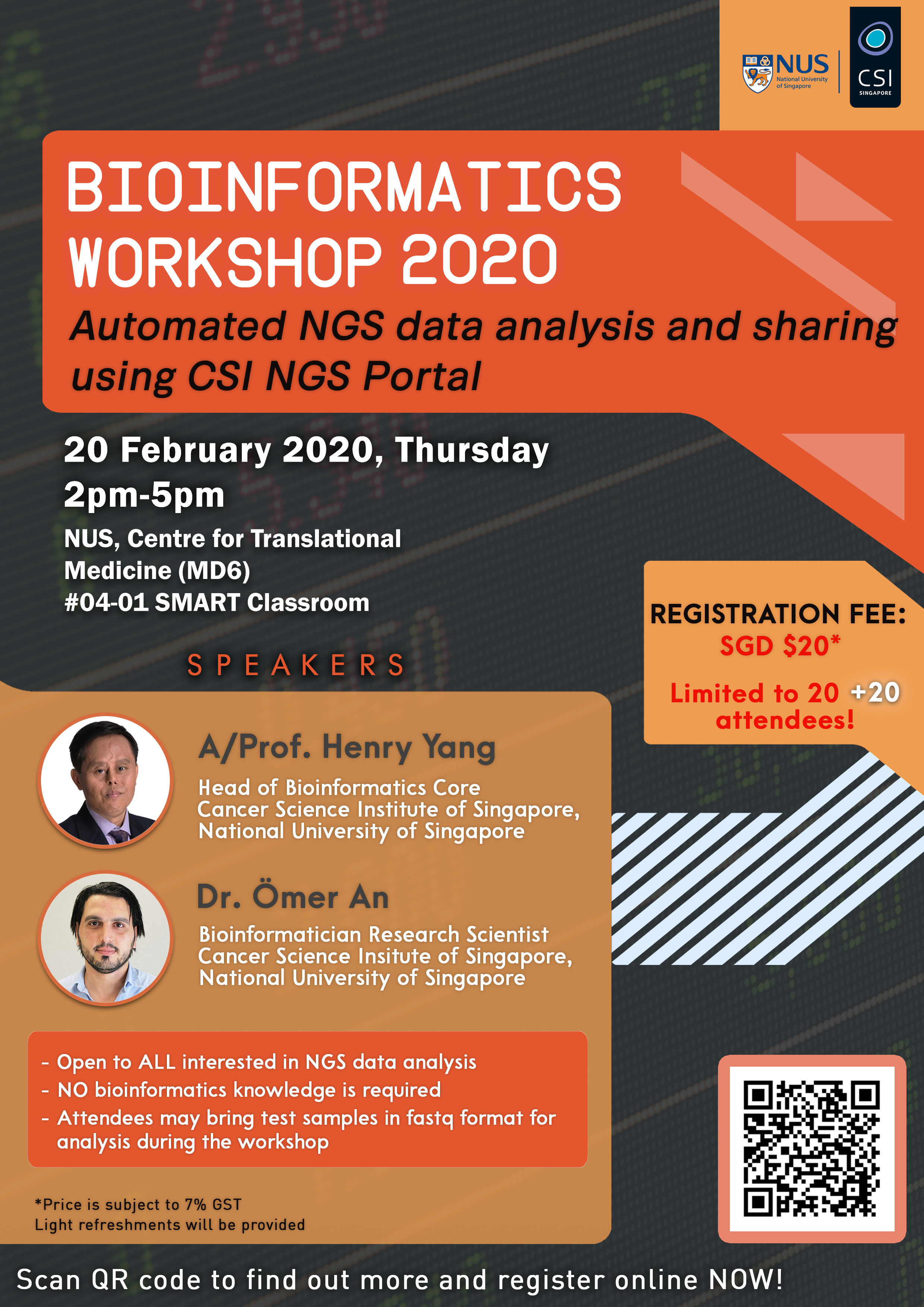 Bioinformatics Workshope Bioinformatics Workshop 2020 - NUS CSI