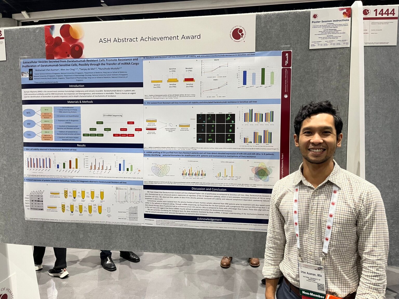 ASH Abstract Achievement Award 2023 Irfan Azaman NUS CSI