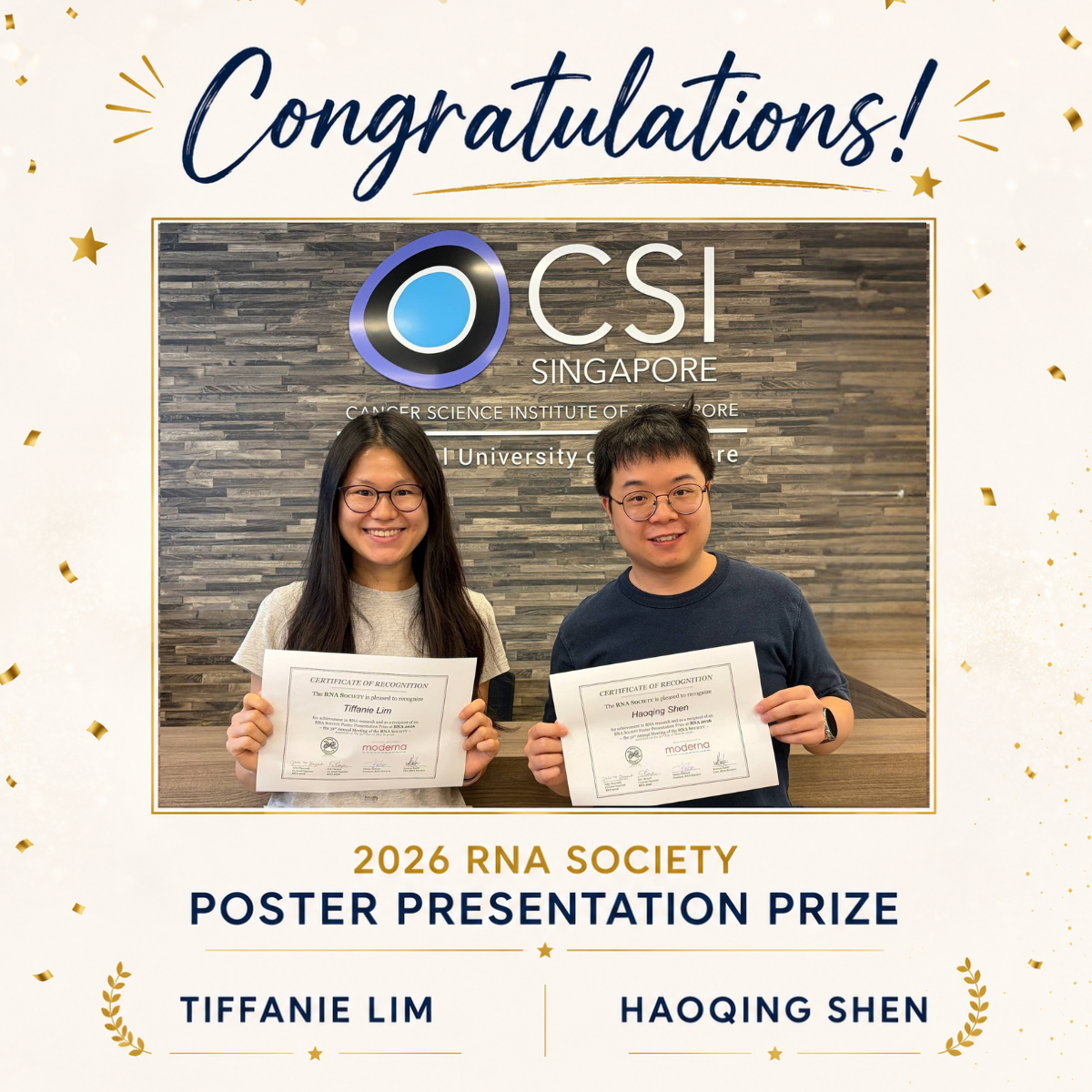 RNA Society Poster Prize